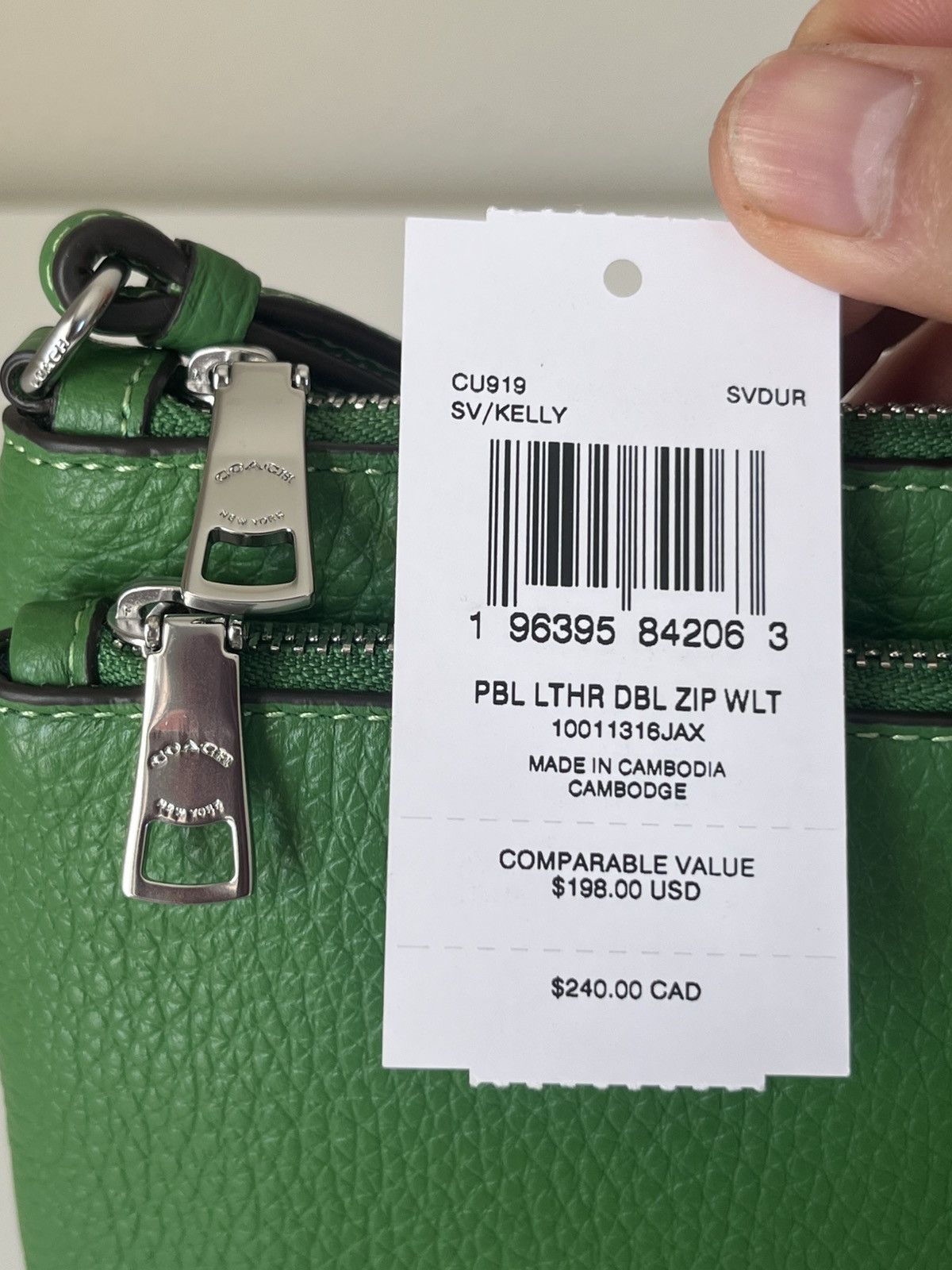 Coach Coach Large Double Zip Wristlet Size ONE SIZE - 5 Thumbnail