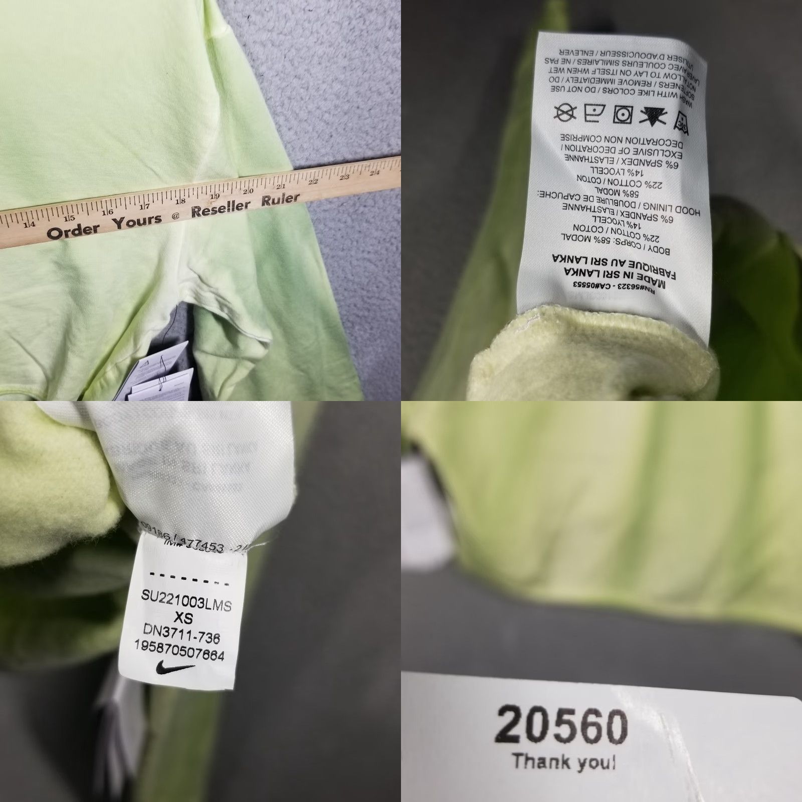 Nike Nike Fleece Hoodie Womens XS Pullover Outdoor Hooded Regular - Lemon Twist Yellow, Nike DN3711-736, 90s? Size XS / US 0-2 / IT 36-38 - 8 Thumbnail