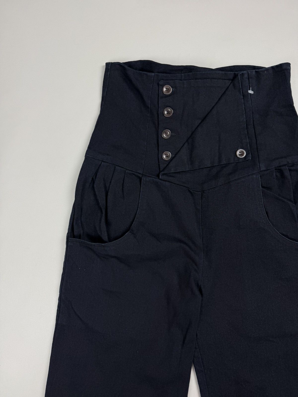 Other Burfitt Avant-Garde High Waist Buckle Back Cropped Jeans Size 30" / US 8 / IT 44 - 8 Thumbnail