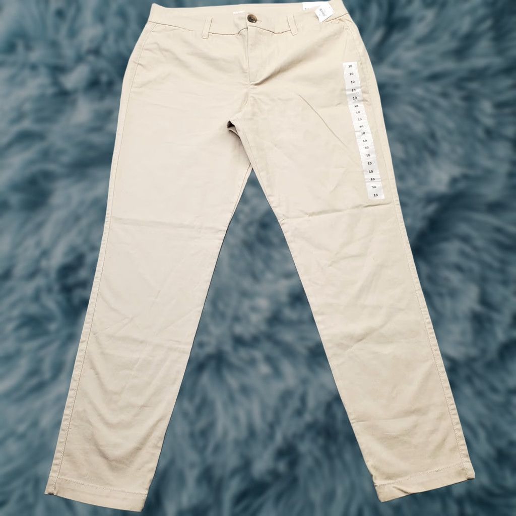 Old Navy Old Navy Chino Pants Womens Size 10 Tan Cotton Slash Pocket Formal Skinny Leg Size 32" / US 10 / IT 46 - 1 Thumbnail
