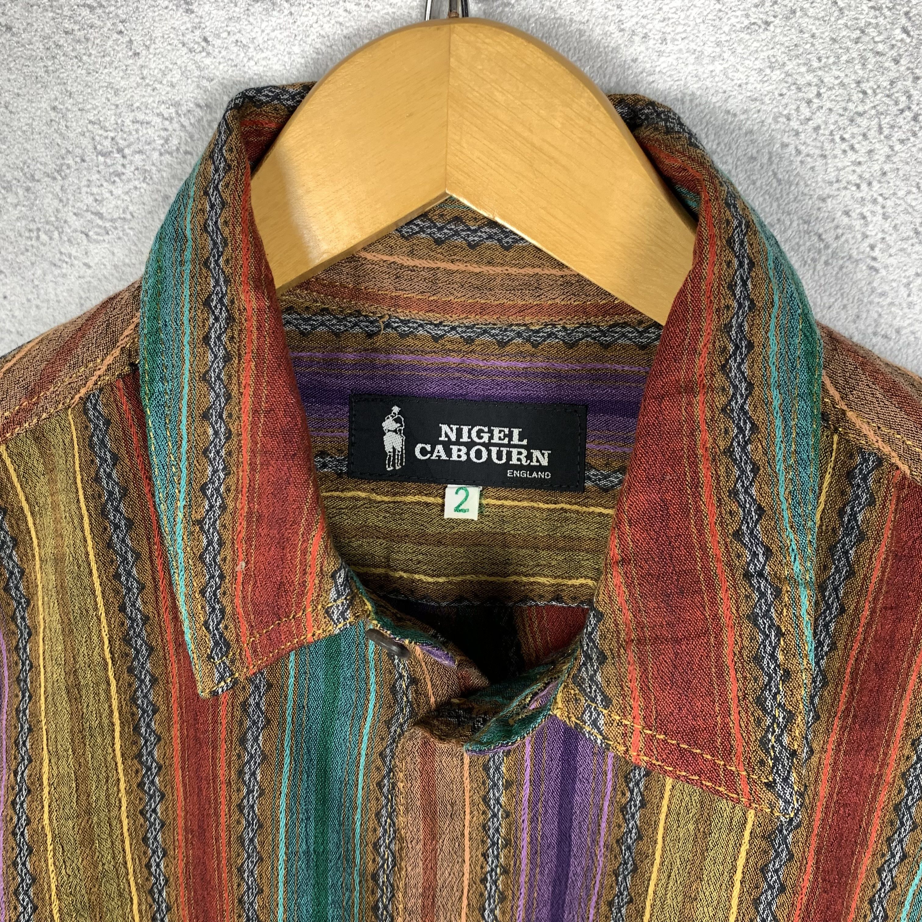 Nigel Cabourn Nigel Cabourn Stripe Multicolor Shirt Size US M / EU 48-50 / 2 - 4 Thumbnail