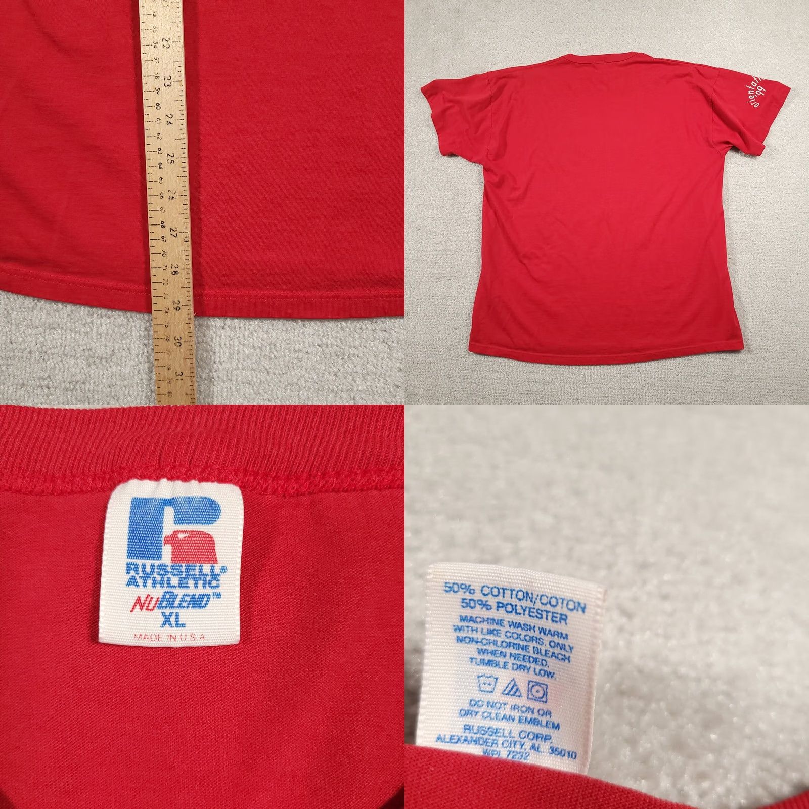 Vintage VINTAGE Bradley University 1999 Orientation T Shirt Mens XL Red Russell USA Russell USA Shirt Mens XL Red Vintage Size US XL / EU 56 / 4 - 9 Thumbnail