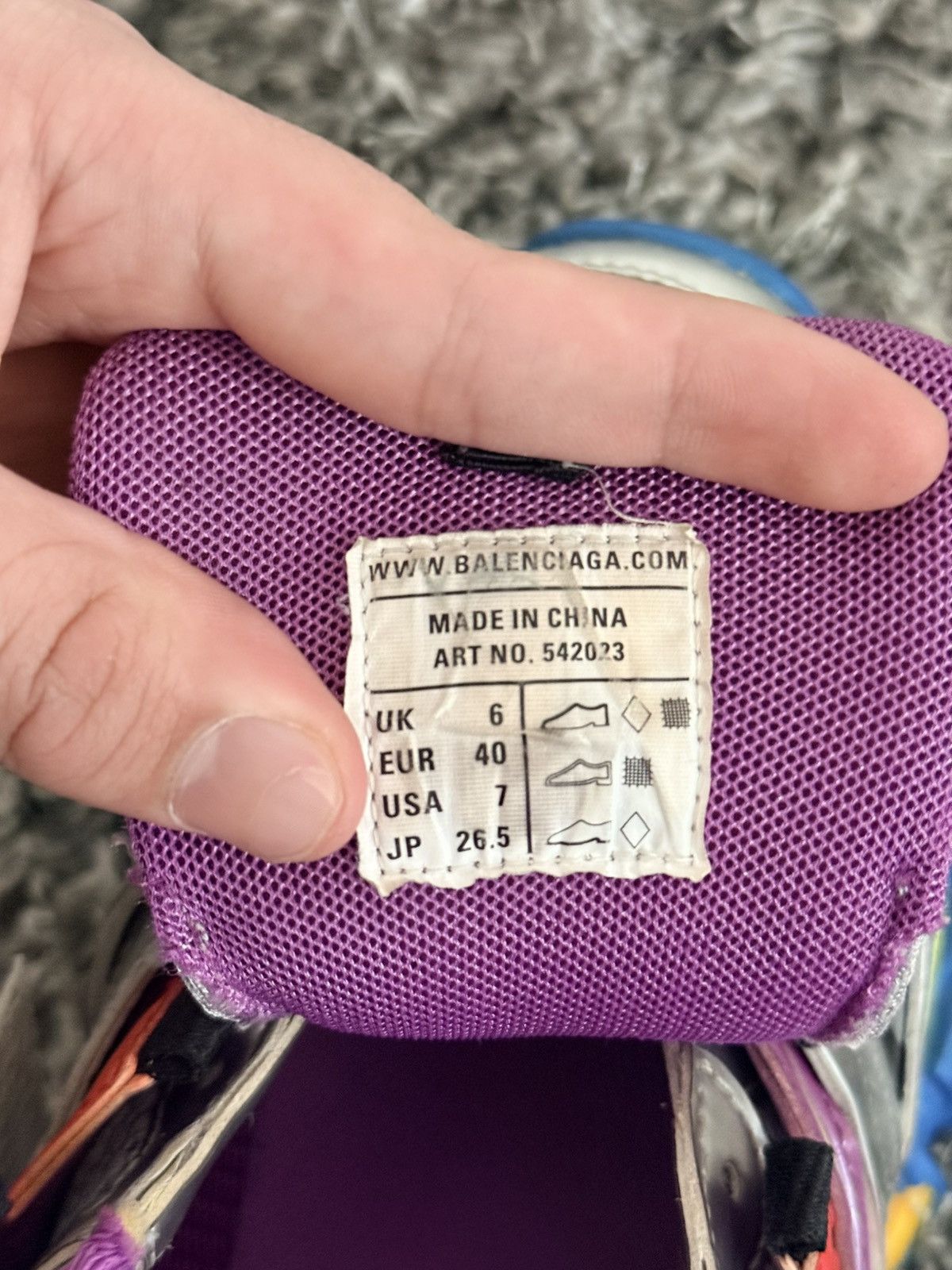 Balenciaga balenciaga multi color metallic track runner/trainer Size US 8 / EU 41 - 6 Thumbnail