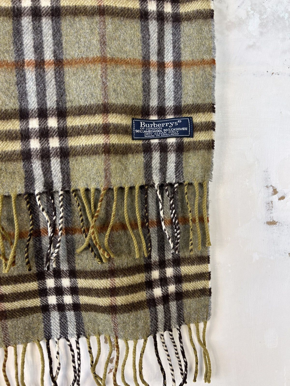 Burberry BURBERRY WOOL & CASHMERE SCARF Size ONE SIZE - 4 Thumbnail