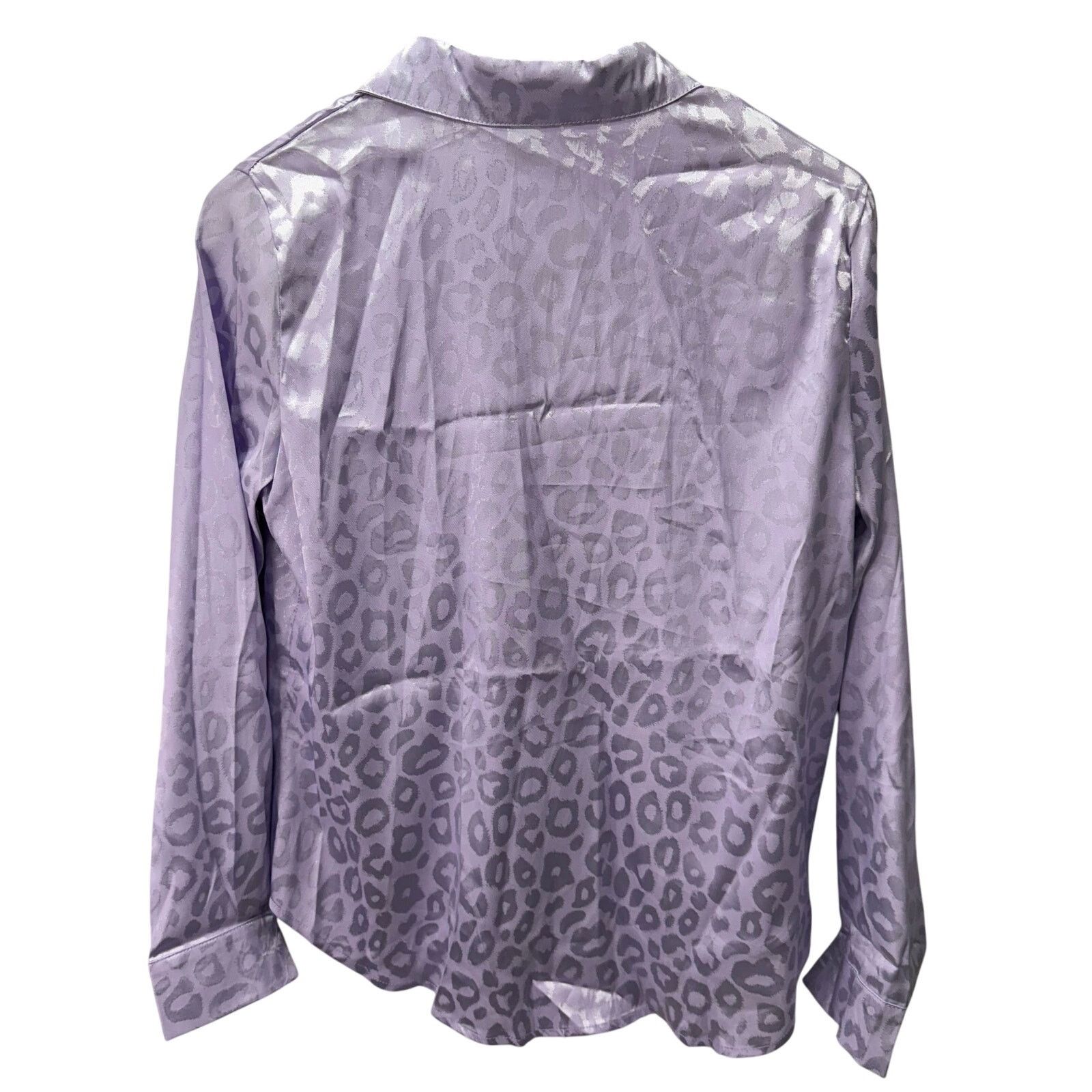 Modernica La Mode Women's Blouse Top sz M Purple Silky NEW # H17 Size M / US 6-8 / IT 42-44 - 2 Thumbnail