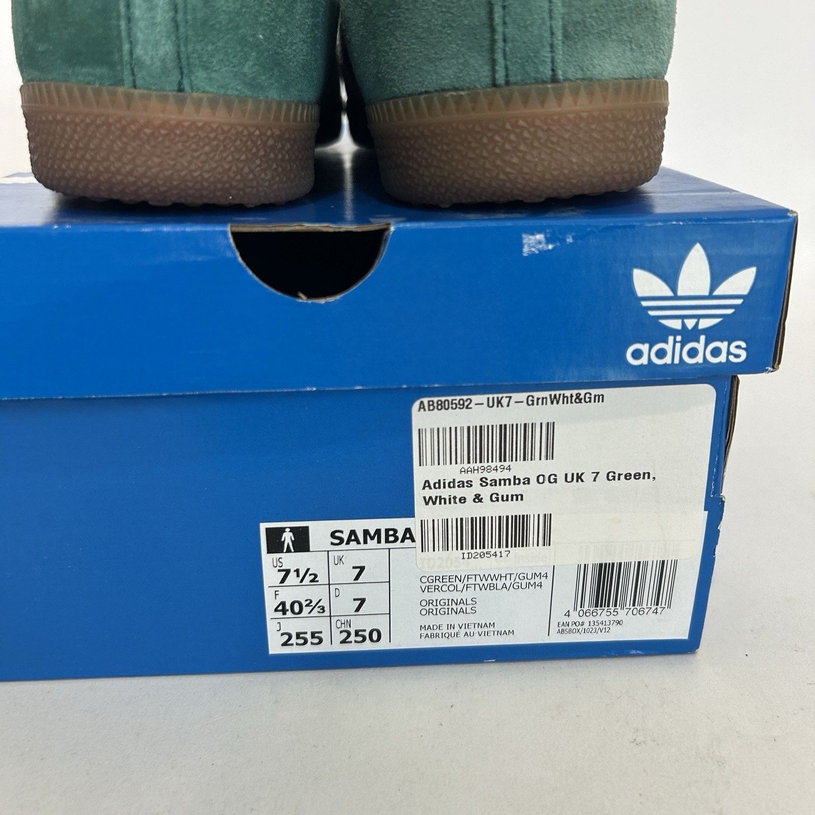 Adidas Adidas Samba OG “Collegiate Green White Gum” ID2054 Size US 8.5 / IT 38.5 - 5 Thumbnail