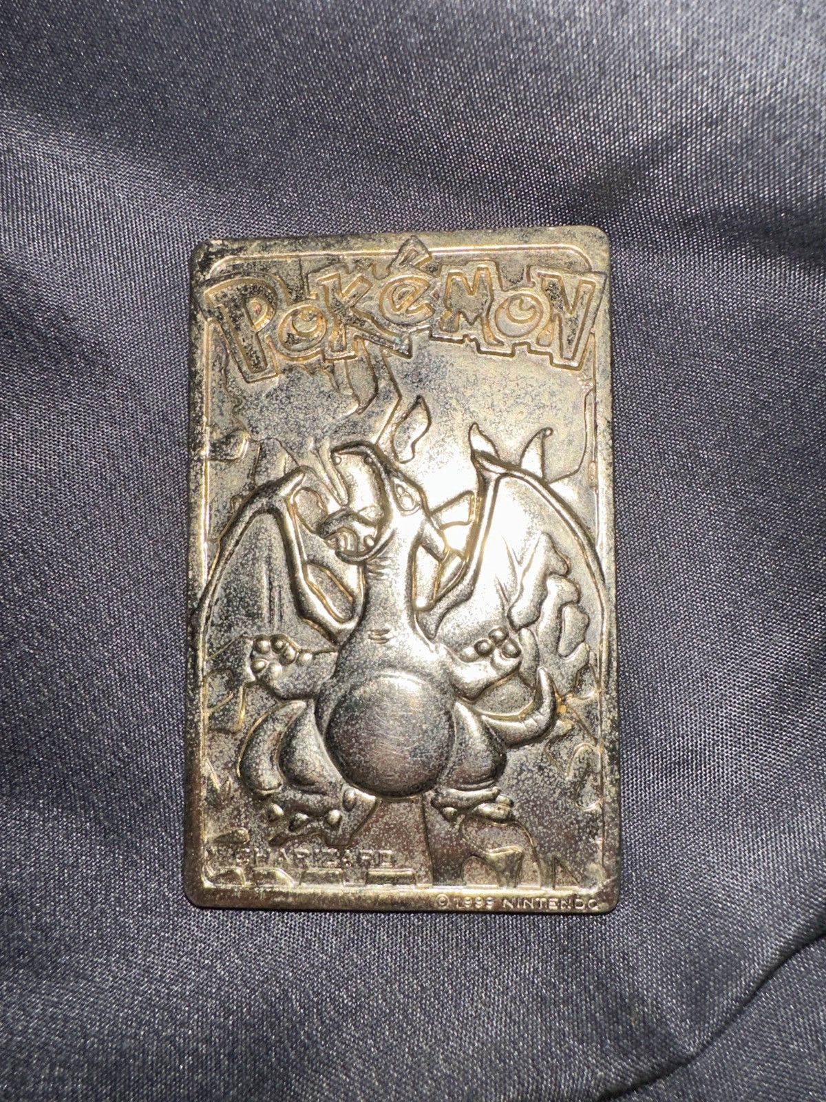 image of Nintendo x Pokemon Golden 1999 Charizard Card, Men's