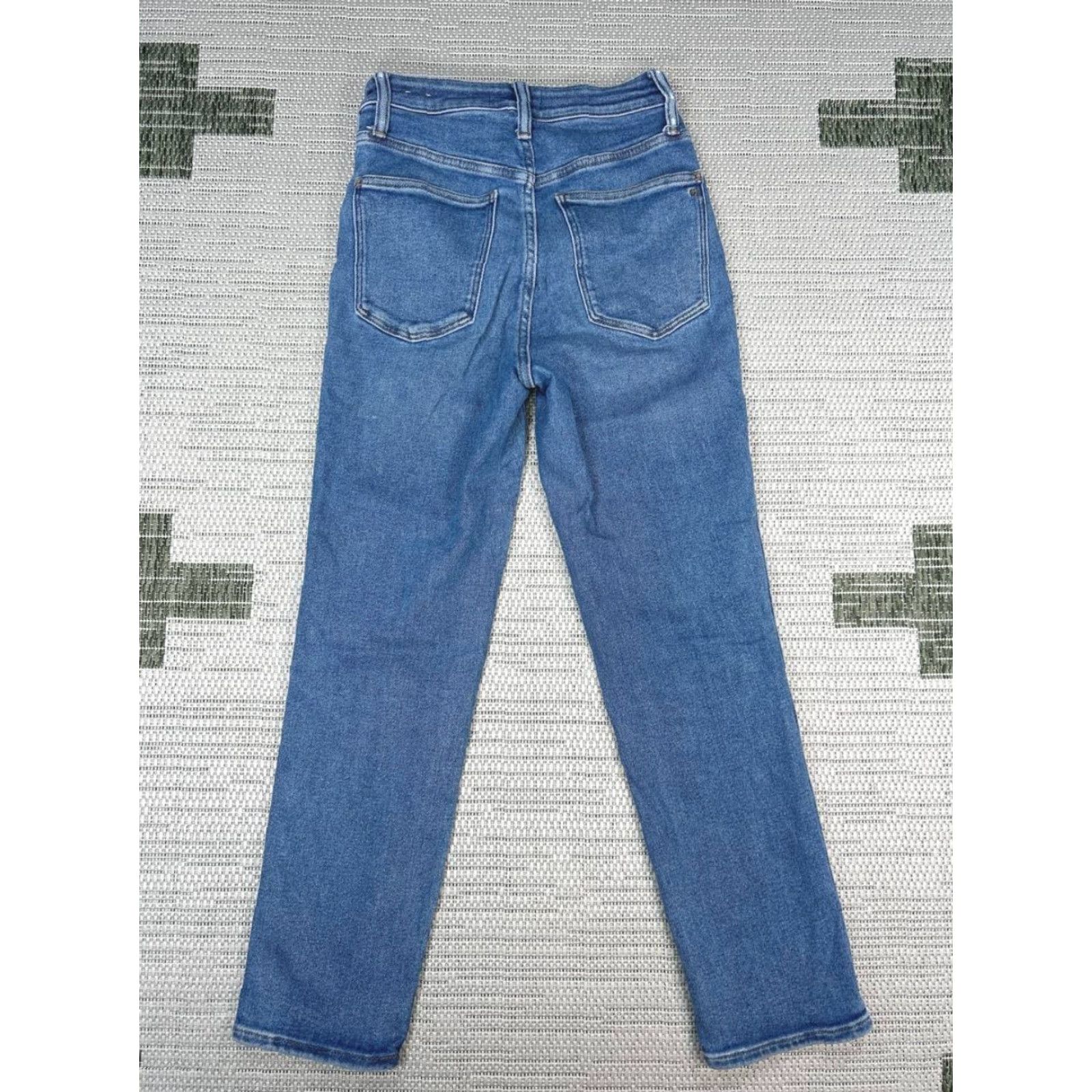 Madewell Madewell Curvy Stovepipe Jeans Women 26 Blue denim Cotton Stretch Straight 25x27 Jeans Size 26" / US 2 / IT 38 - 2 Thumbnail