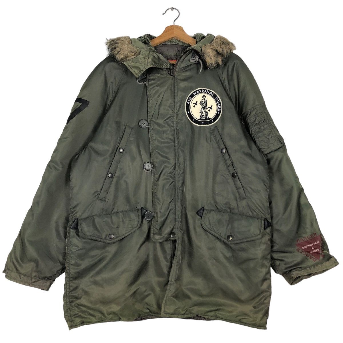Avirex 🔥90’s Vintage Heavy Jacket Avirex USA Mink Fur Hoodie Size US L / EU 52-54 / 3 - 1 Thumbnail