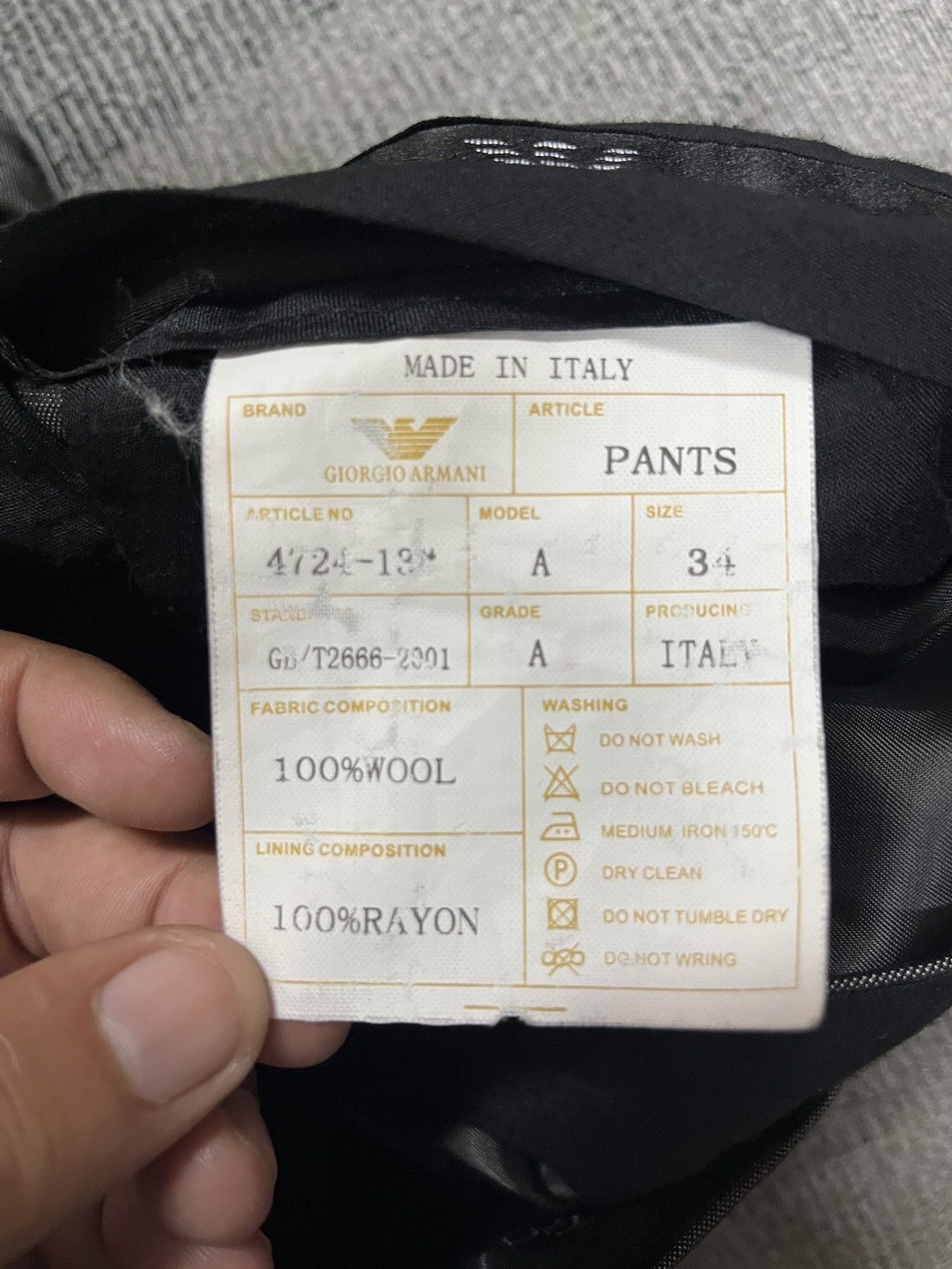 Giorgio Armani Giorgio armani le collezioni casual pants Size US 32 / EU 48 - 12 Thumbnail