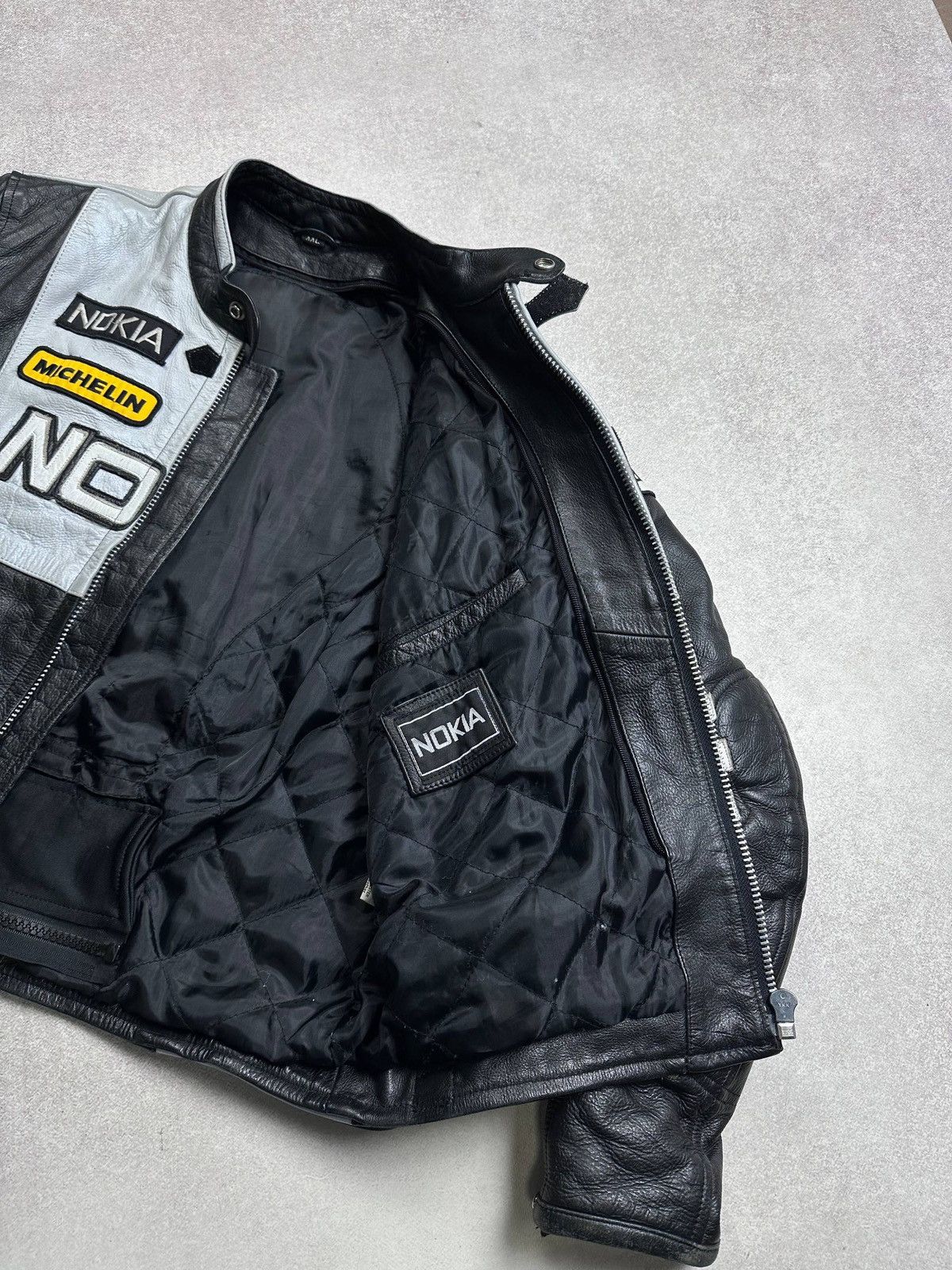 Genuine Leather Vintage 90s Nokia Racing Genuine Leather Y2K Jacket M Size US M / EU 48-50 / 2 - 14 Thumbnail
