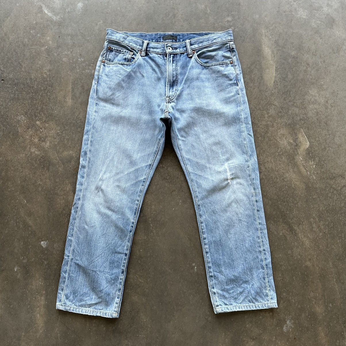 Japanese Brand Vintage Japanese Distressed Faded Denim Jean Pant W34 Size US 34 / EU 50 - 1 Thumbnail