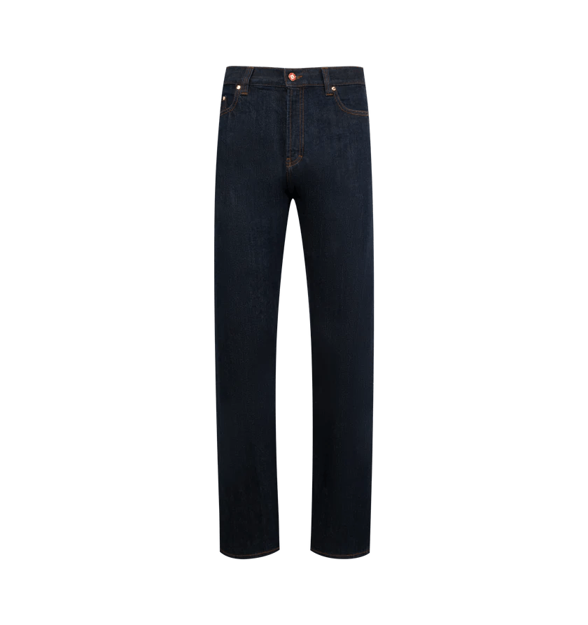 Casablanca o1h1sh11225 Selvedge Embroidered Laurel Jeans in Blue Size US 36 / EU 52 - 1 Thumbnail