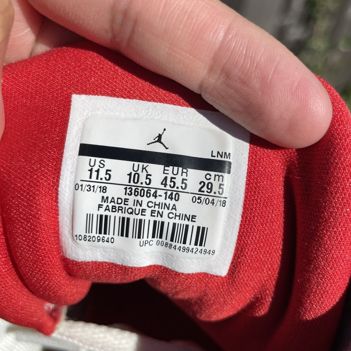 Jordan Brand × Nike Nike air Jordan 3 International Flight size 11.5 Men Size US 11.5 / EU 44-45 - 11 Thumbnail