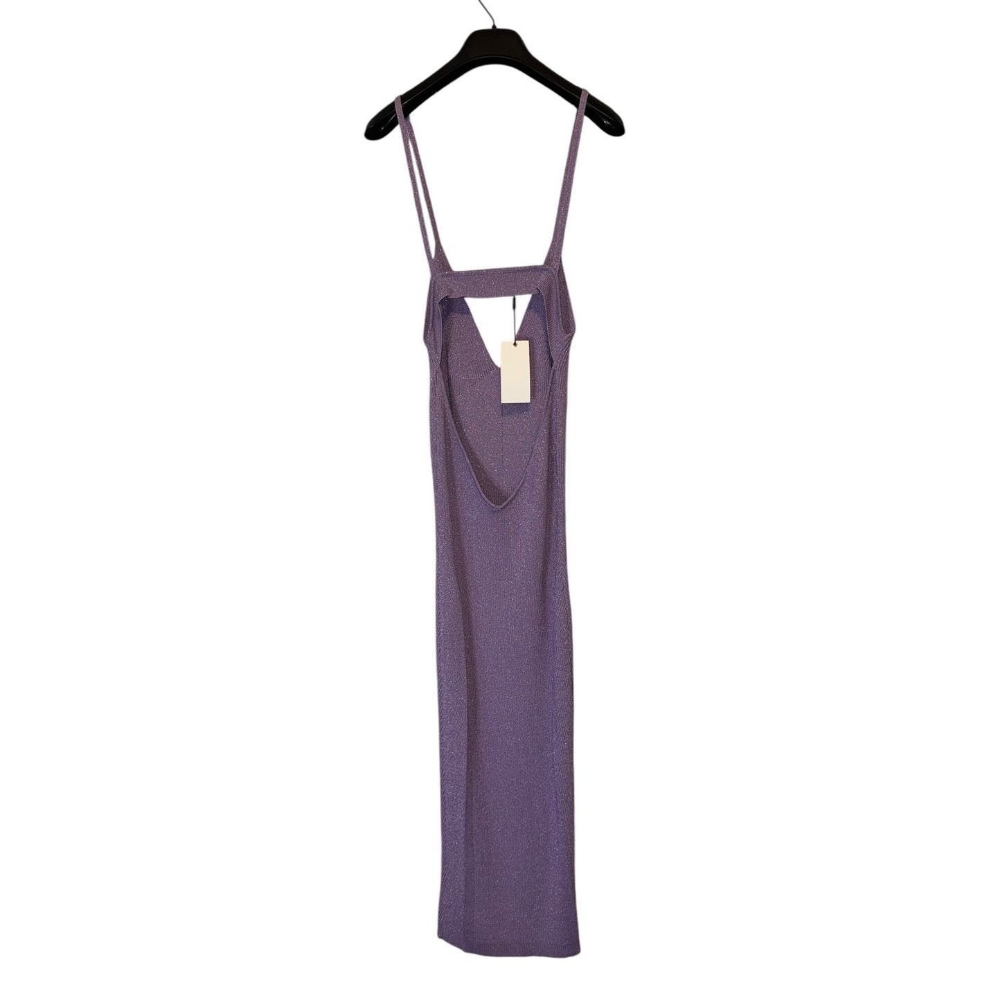 Retrofete New Retrofete Amster Rib Knit Metallic Lilac Dress Sz Large Size L / US 10 / IT 46 - 3 Thumbnail