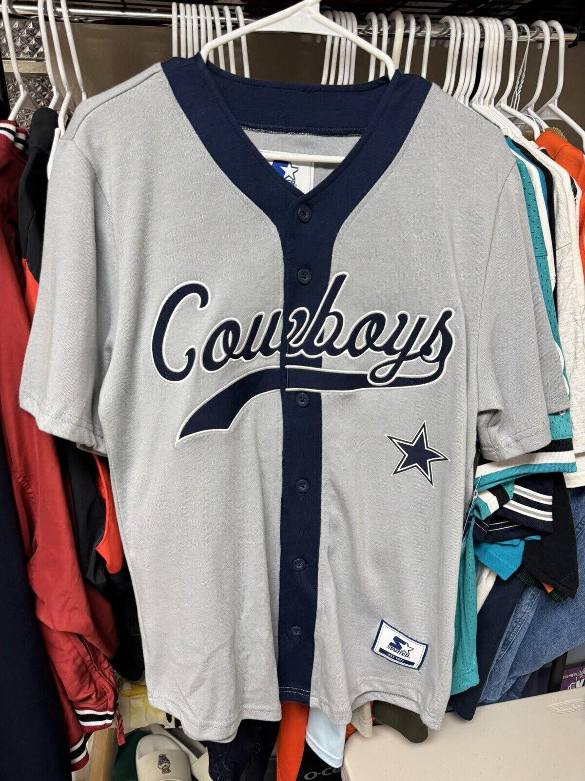 NFL × Starter Starter Dallas Cowboys Baseball Jersey Size Men’s X-Large Size US XL / EU 56 / 4 - 2 Thumbnail