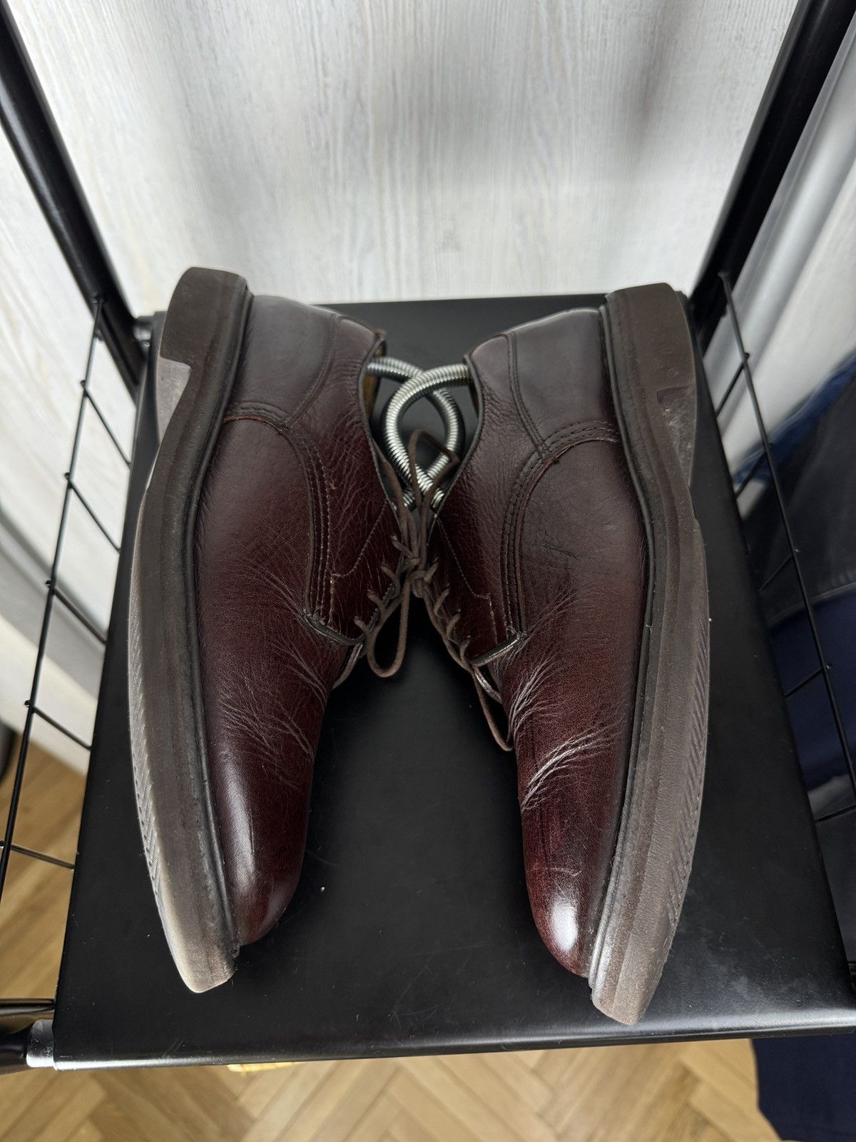Tricker's Tricker’s Burgundy Brown Woodstock Derby Kudu Leather Shoes Size US 8 / EU 41 - 8 Thumbnail