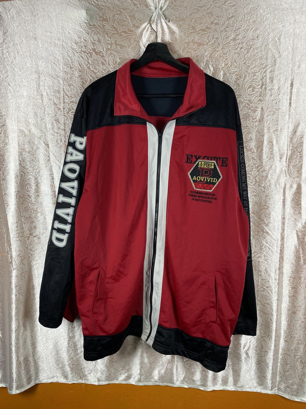 Vintage Vintage Paovivid Excite Design Racing ZipUp Motorsport Style Size US L / EU 52-54 / 3 - 3 Thumbnail