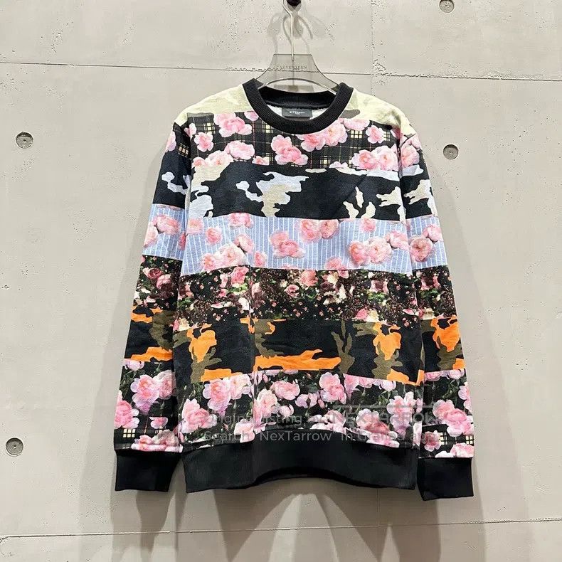 Givenchy Givenchy Floral Patchwork Hoodie Size US M / EU 48-50 / 2 - 1 Thumbnail