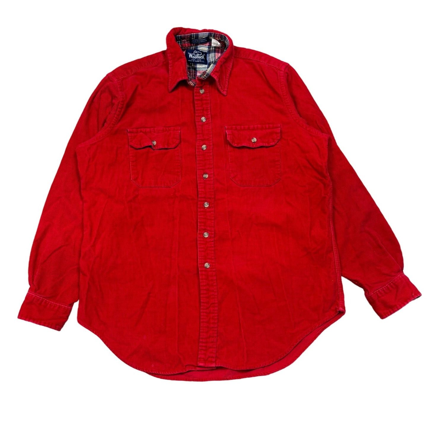 Vintage × Woolrich Woolen Mills Vintage Woolrich Corduroy Button Down Shirt Men's Large Size US L / EU 52-54 / 3 - 1 Thumbnail
