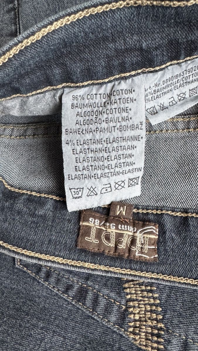 Le Grande Bleu (L.G.B.) Flared Double Knee Y2K vintage Crazy Jean ifsixwasnine vibe Size 32" / US 10 / IT 46 - 6 Thumbnail