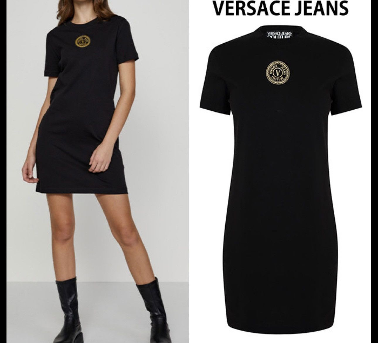Designer × Versace × Versace Jeans Couture Versace Jeans Couture centre logo dress Size M / US 6-8 / IT 42-44 - 4 Thumbnail