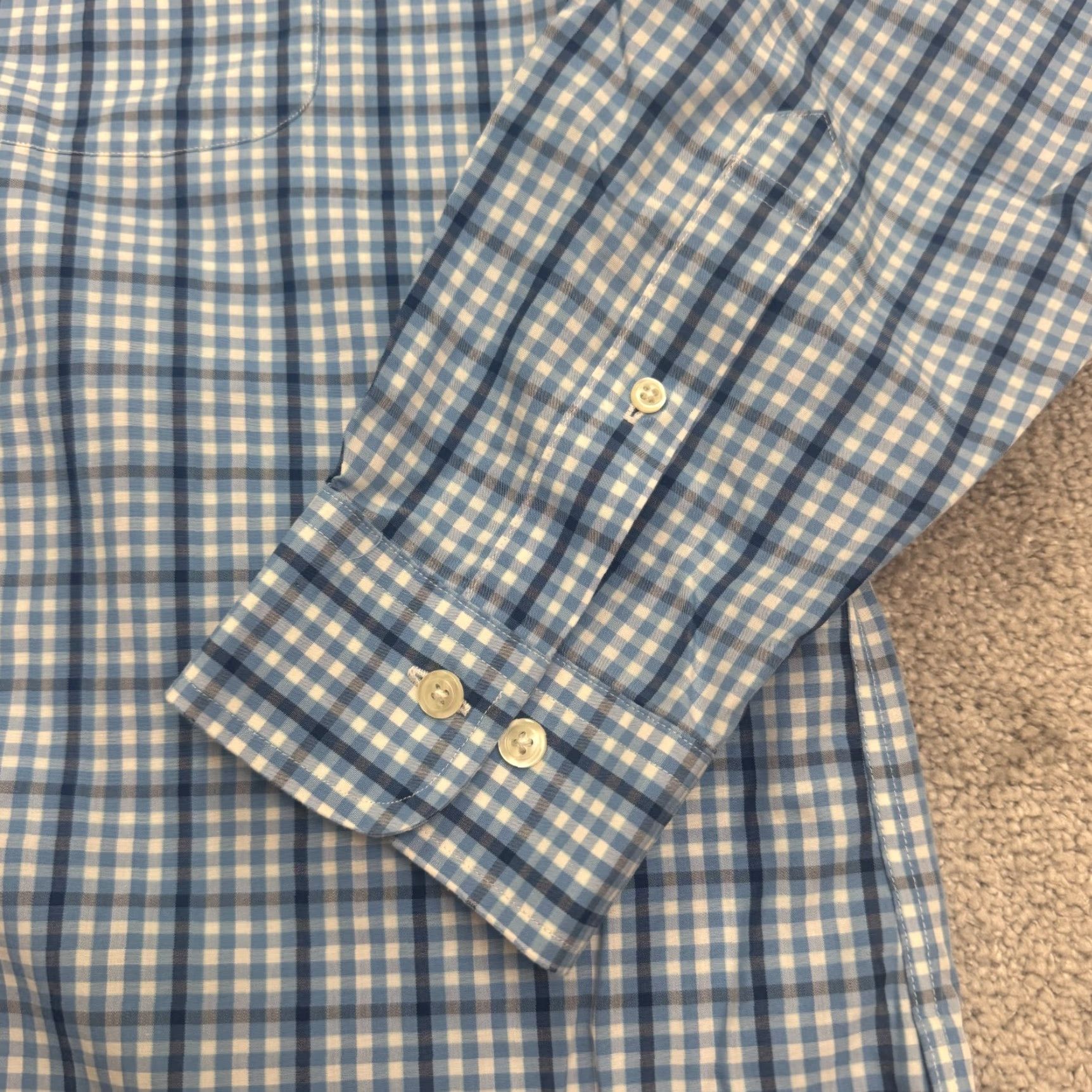 Brooks Brothers VINTAGE Brooks Brothers 1818 Regent Polo Shirt Mens XL Blue Plaid Button-Down Non-Iron Classic Shirt Mens XL Blue Plaid Size US XL / EU 56 / 4 - 5 Thumbnail