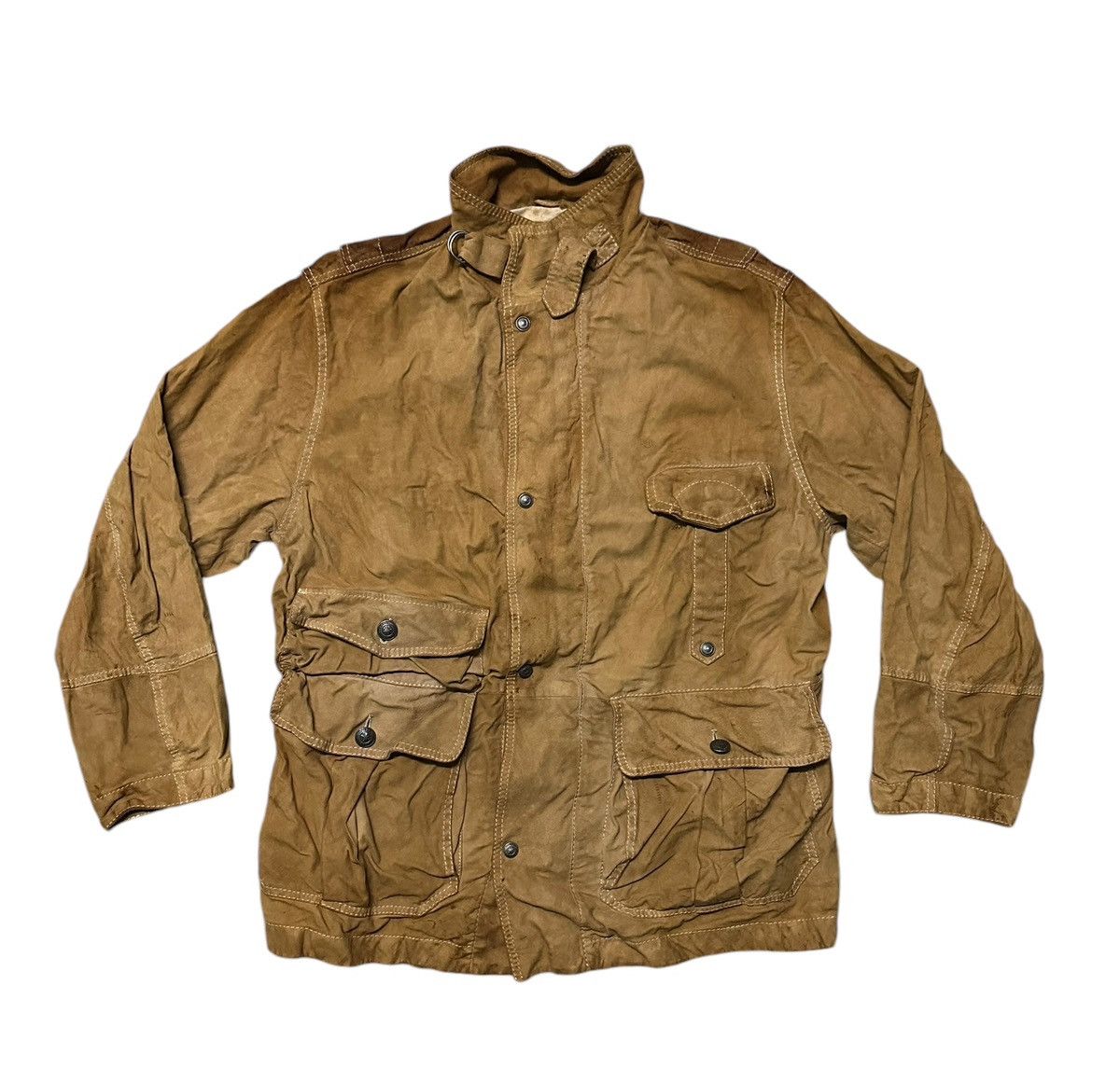 Iceberg Vintage Iceberg tactical leather jacket Size US L / EU 52-54 / 3 - 1 Thumbnail