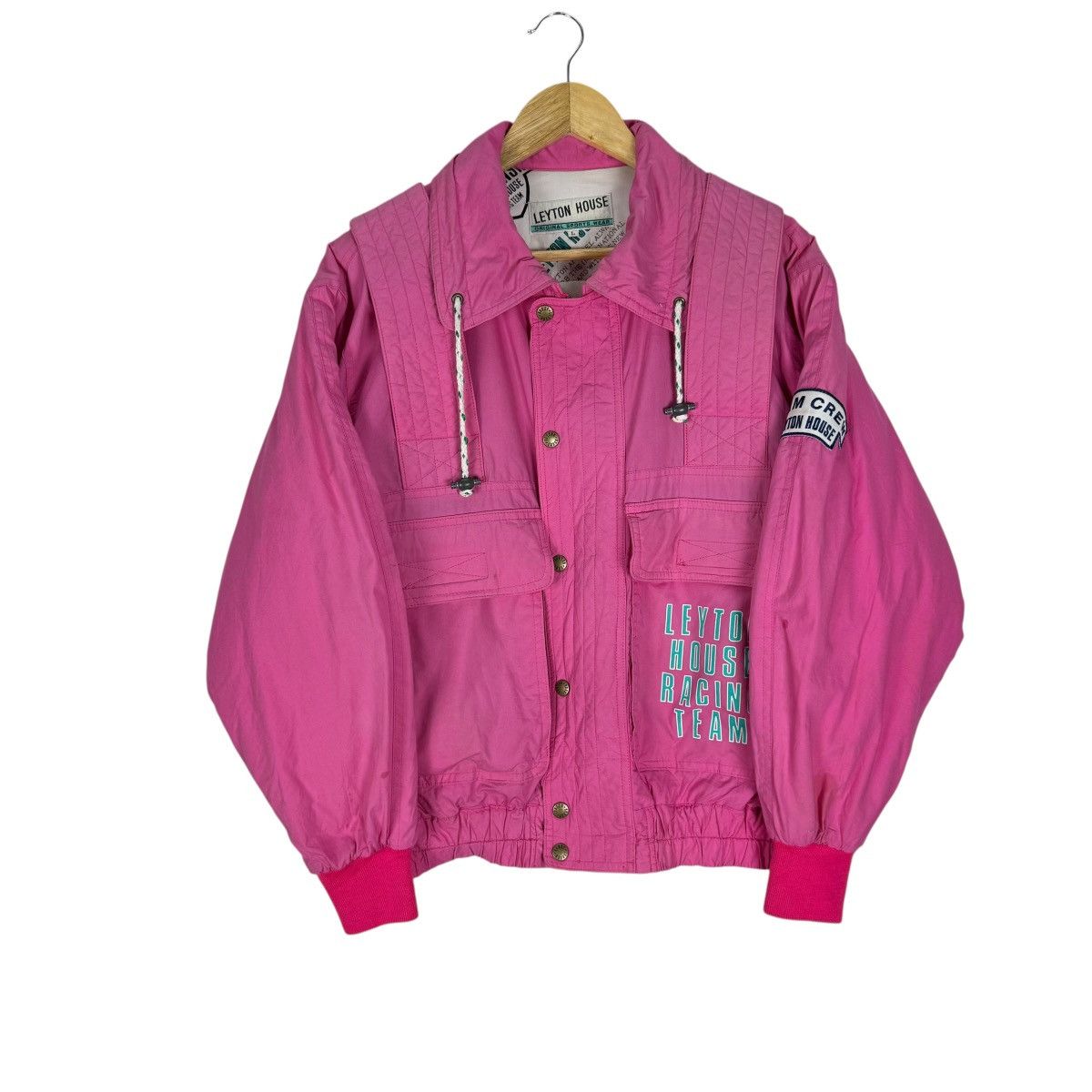 Sports Specialties ☀️LEYTON HOUSE TEAM CREW RACING BOMBER JACKET Size L / US 10 / IT 46 - 1 Thumbnail