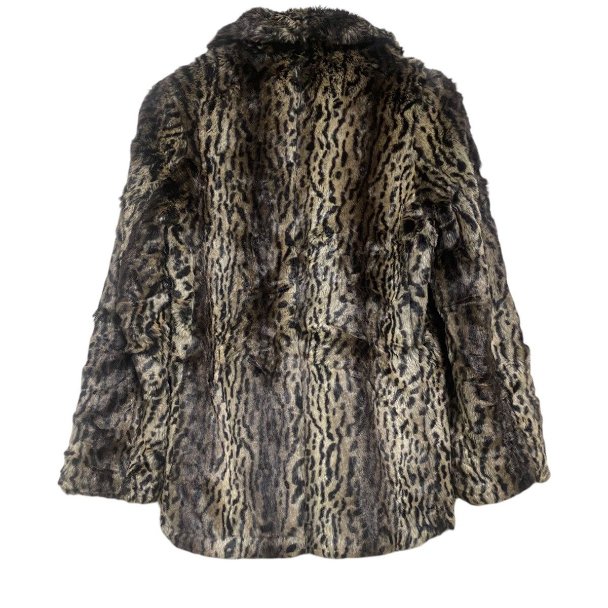Schott MOUSSY X SCHOTT BROS Faux Fur Leopard Peacoat Jacket Size M / US 6-8 / IT 42-44 - 4 Thumbnail