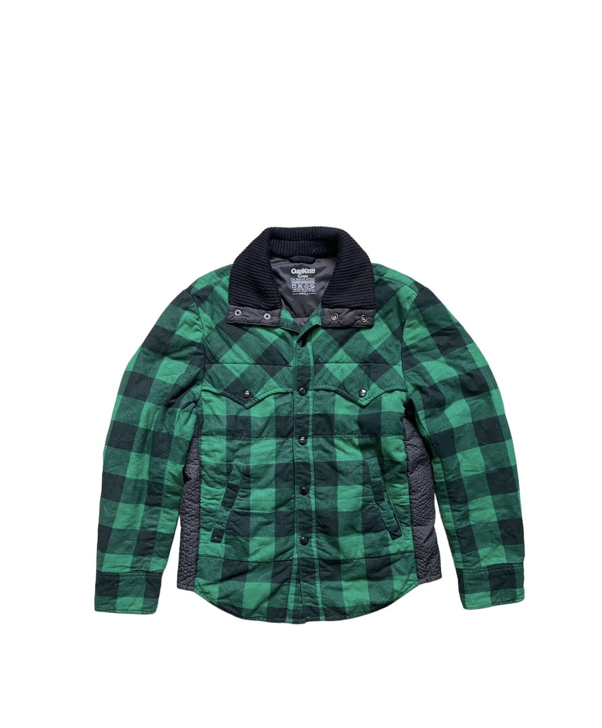 Flannel × Oshkosh Vintage Oshkosh Plaid Hybrid Flannel Jacket Size US S / EU 44-46 / 1 - 1 Thumbnail