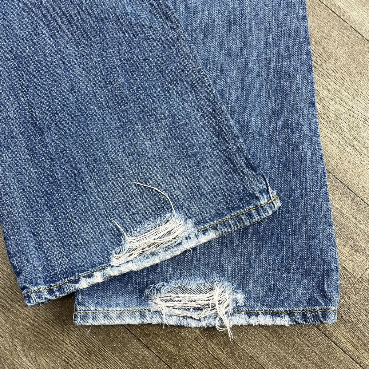 If Six Was Nine 2000s Hollister Distressed Bootcut Lgb Style Flared Jeans Size US 30 / EU 46 - 16 Thumbnail