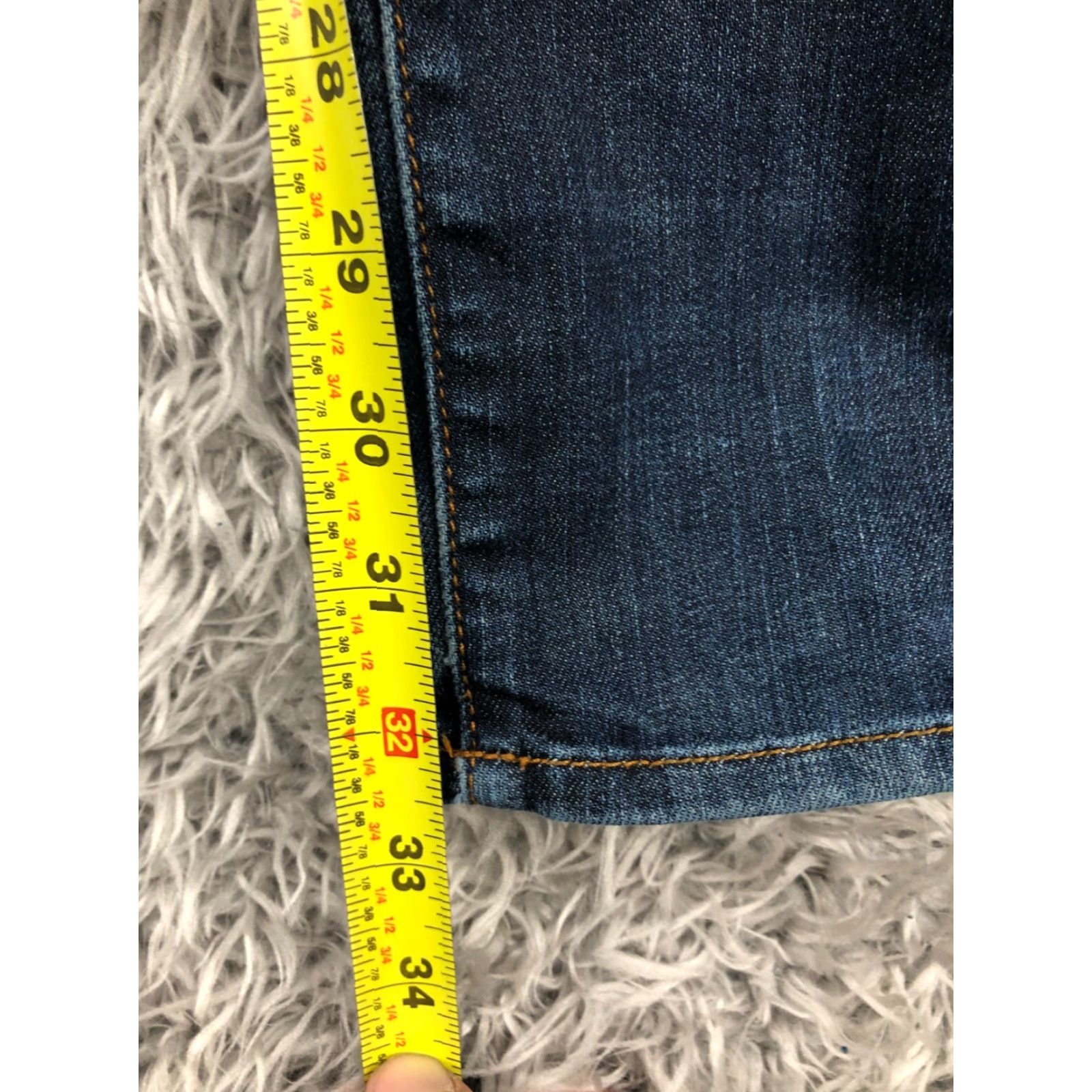 Lucky Brand Lucky Brand Charlie Skinny Jeans Size 00 Womens Dark Wash Blue Knee Wear Denim 5-Pocket Regular Slim Size 24" / US 00 / IT 34 - 3 Thumbnail