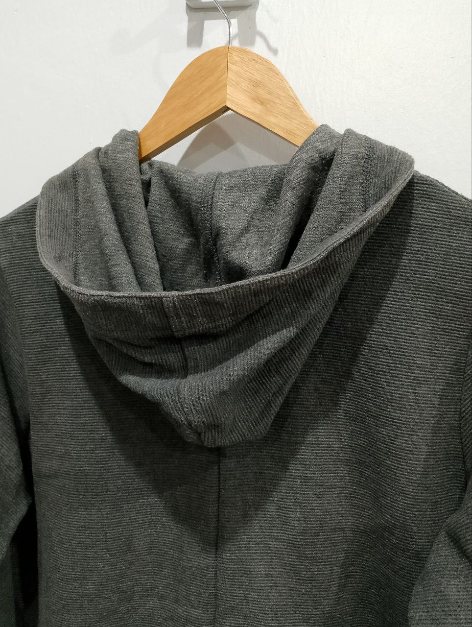 Japanese Brand SHOO LA RUE Japan Dark Grey Pullover Hooded Cardigan Size L / US 10 / IT 46 - 6 Thumbnail