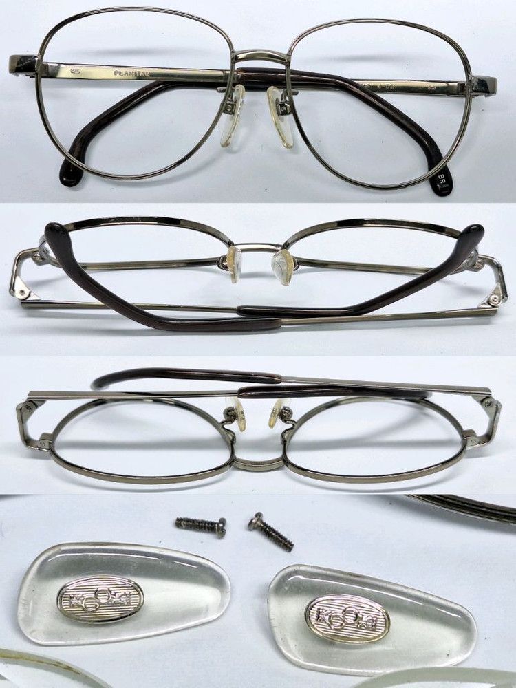 MASUNAGA RARE Masunaga KOOKI J-05 Planitan Titanium Glasses Frame Size ONE SIZE - 5 Thumbnail