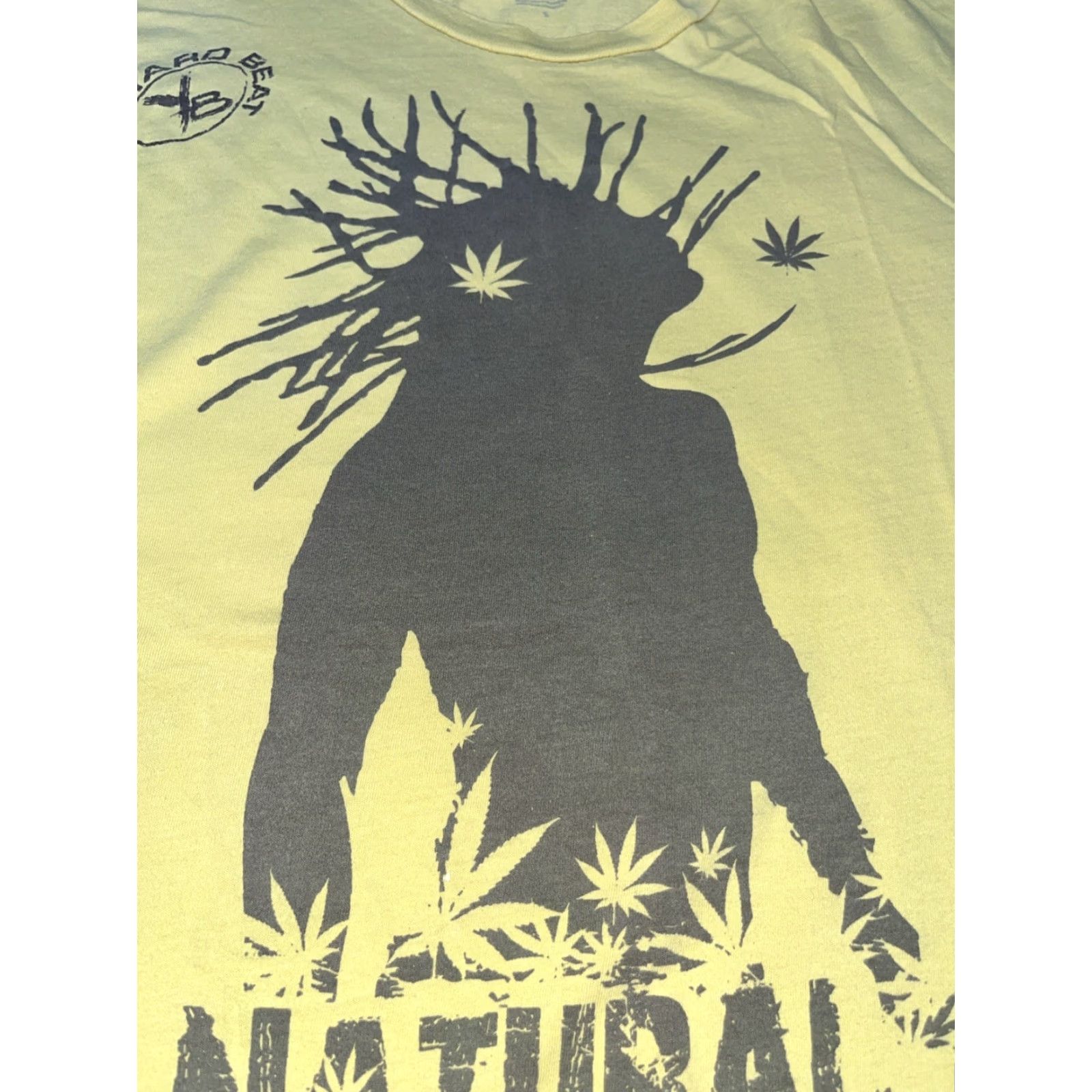 Vintage VINTAGE Yard Beat T-Shirt Jamaica Rasta Reggae Natural Healing Yellow Cotton Short Sleeve Unisex SMALL Men Women Clothing Size US S / EU 44-46 / 1 - 4 Thumbnail