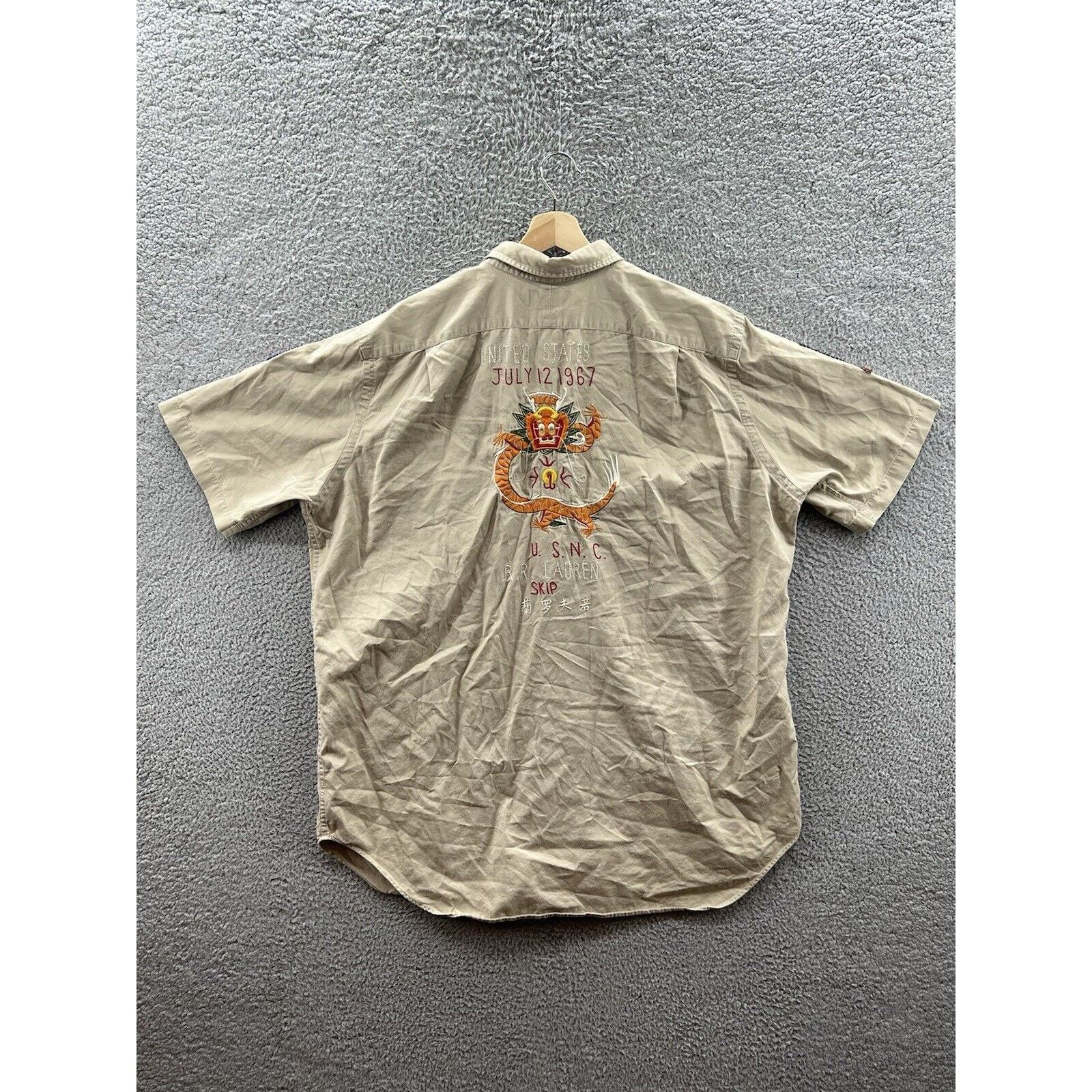Polo Ralph Lauren Polo Ralph Lauren Embroidered Dragon USNC 1967 Military Size US XXL / EU 58 / 5 - 2 Thumbnail