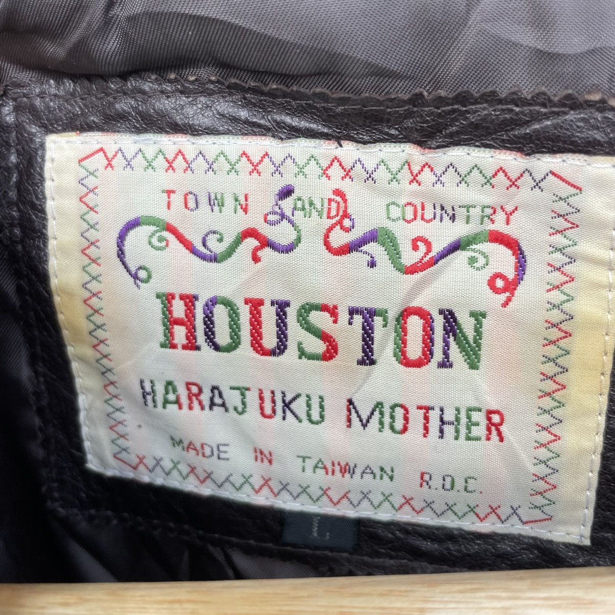 Genuine Leather 💥Vintage Houston Harajuku Mother Leather Double D Pocket Size US M / EU 48-50 / 2 - 8 Thumbnail