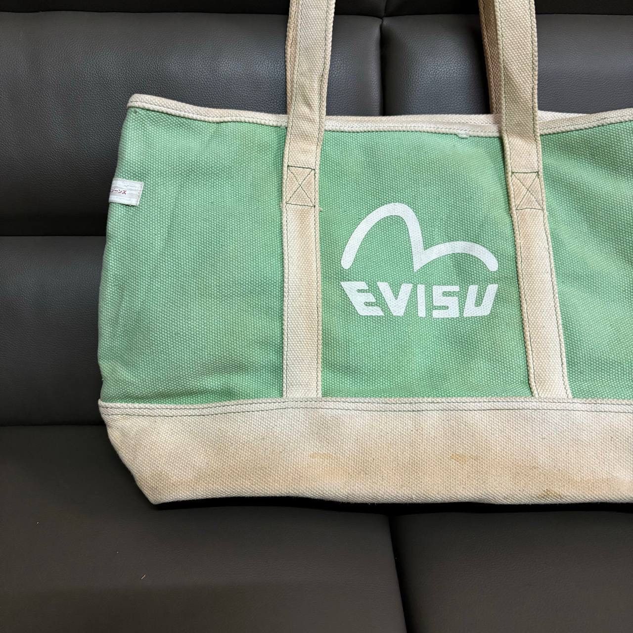 Evisu Vintage Evisu Canvas Shopping Bag Boston Bag Tote Bag Size ONE SIZE - 6 Thumbnail