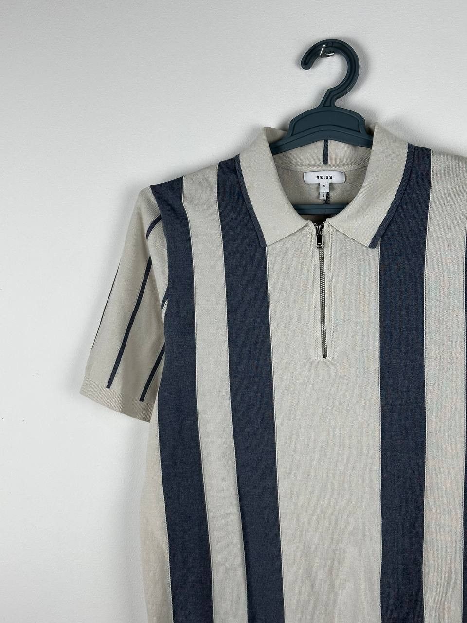 Reiss Reiss Knitted Stripped Zip Polo Summer Size S Size US S / EU 44-46 / 1 - 3 Thumbnail