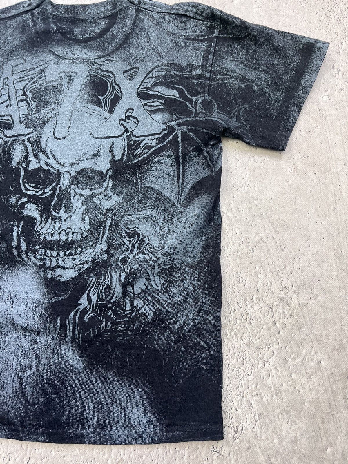 Band Tees × Vintage AVENGED SEVENFOLD Y2K SCULL BAND ROCK TEE Size US M / EU 48-50 / 2 - 12 Thumbnail