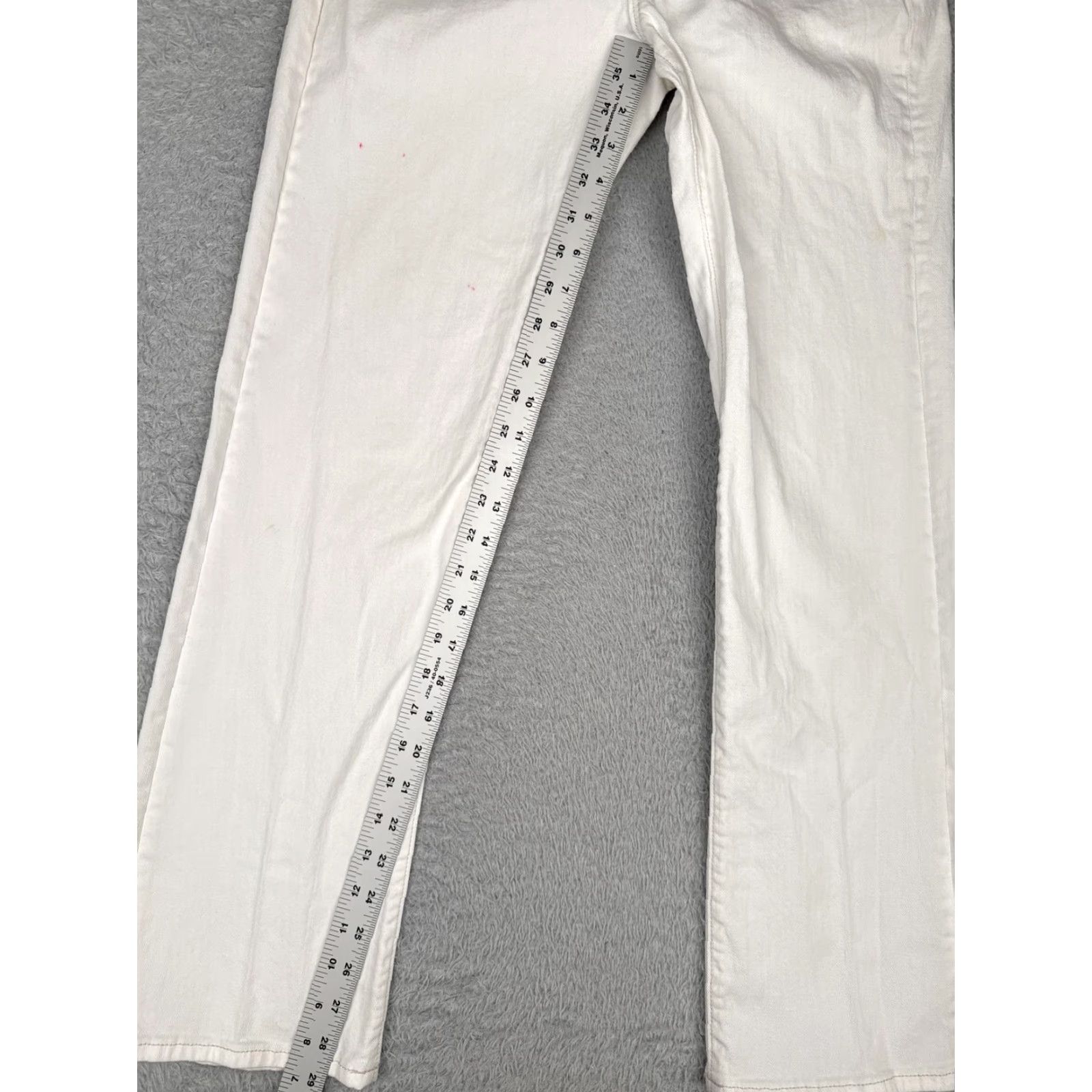 Gap Gap Jeans Womens 8A White Curvy Straight Stretch Denim Casual Mid Rise 28x29 Size 30" / US 8 / IT 44 - 7 Thumbnail