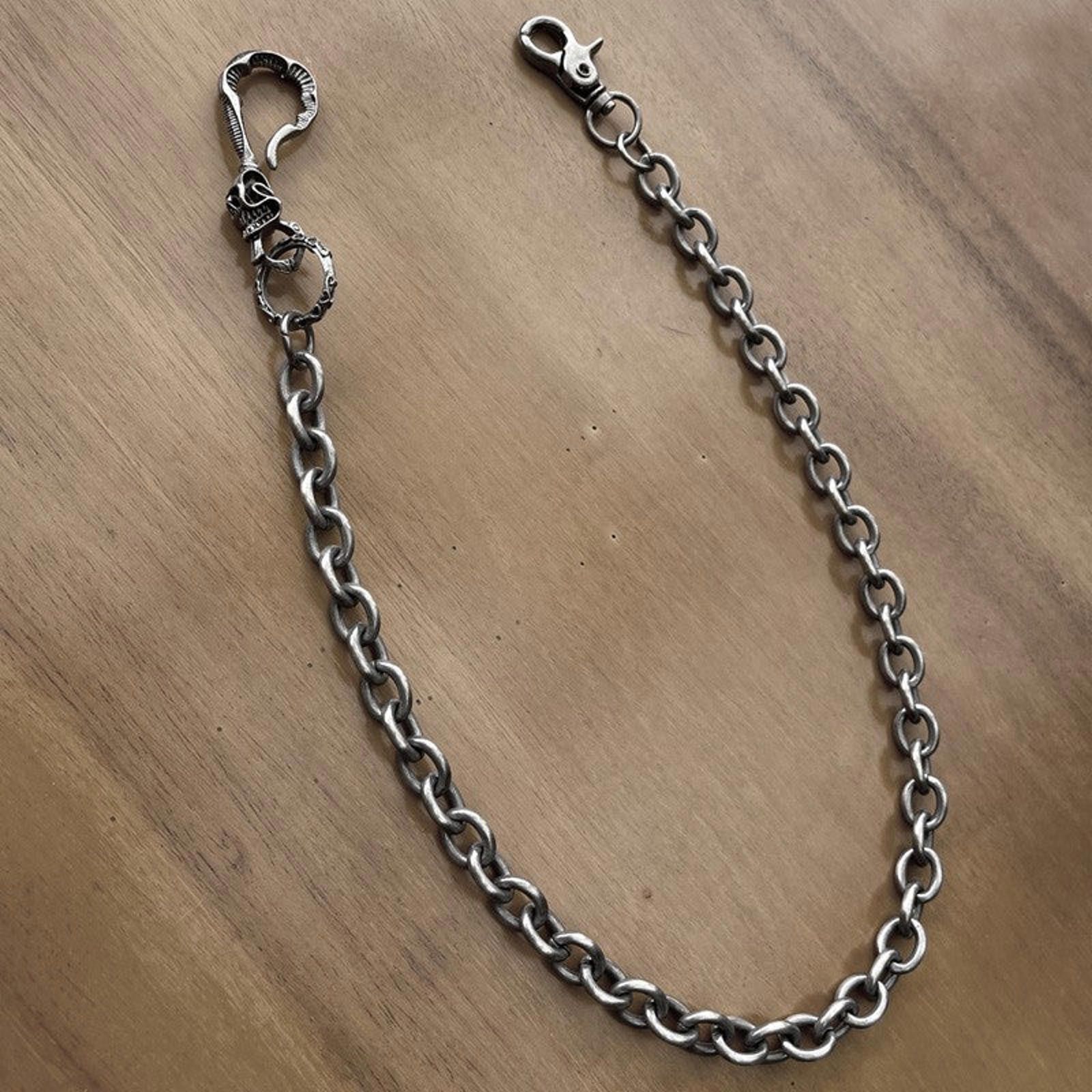 Vintage Death Reaper Wallet Chain, Pants Chain Size ONE SIZE - 5 Thumbnail