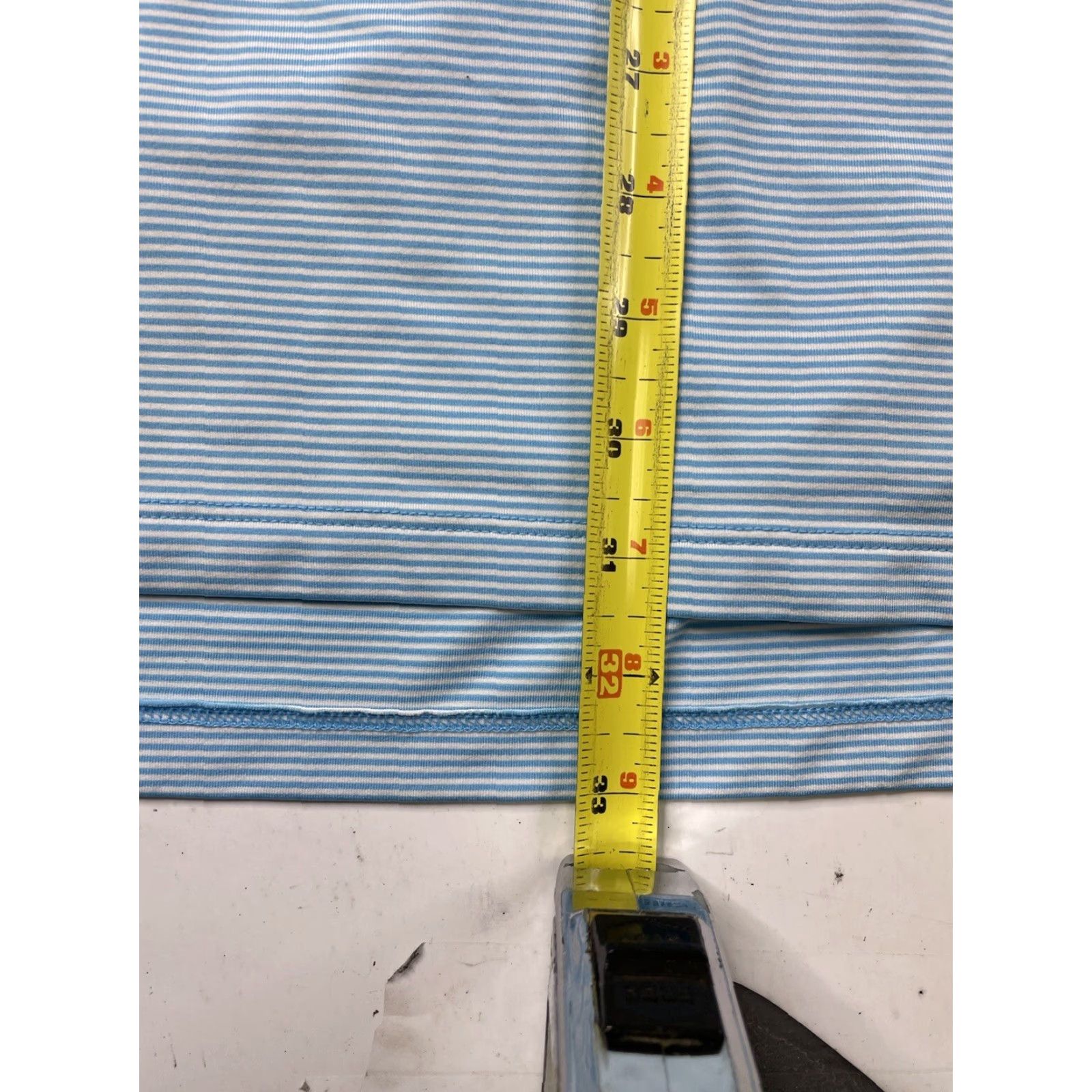 Vintage Greyson Polo Shirt Mens Large Performance Striped Stretch Ridgewood CC Shirt Men L Blue Polo Shirt Golf Breathable Lightweight Stretch Size US L / EU 52-54 / 3 - 5 Thumbnail