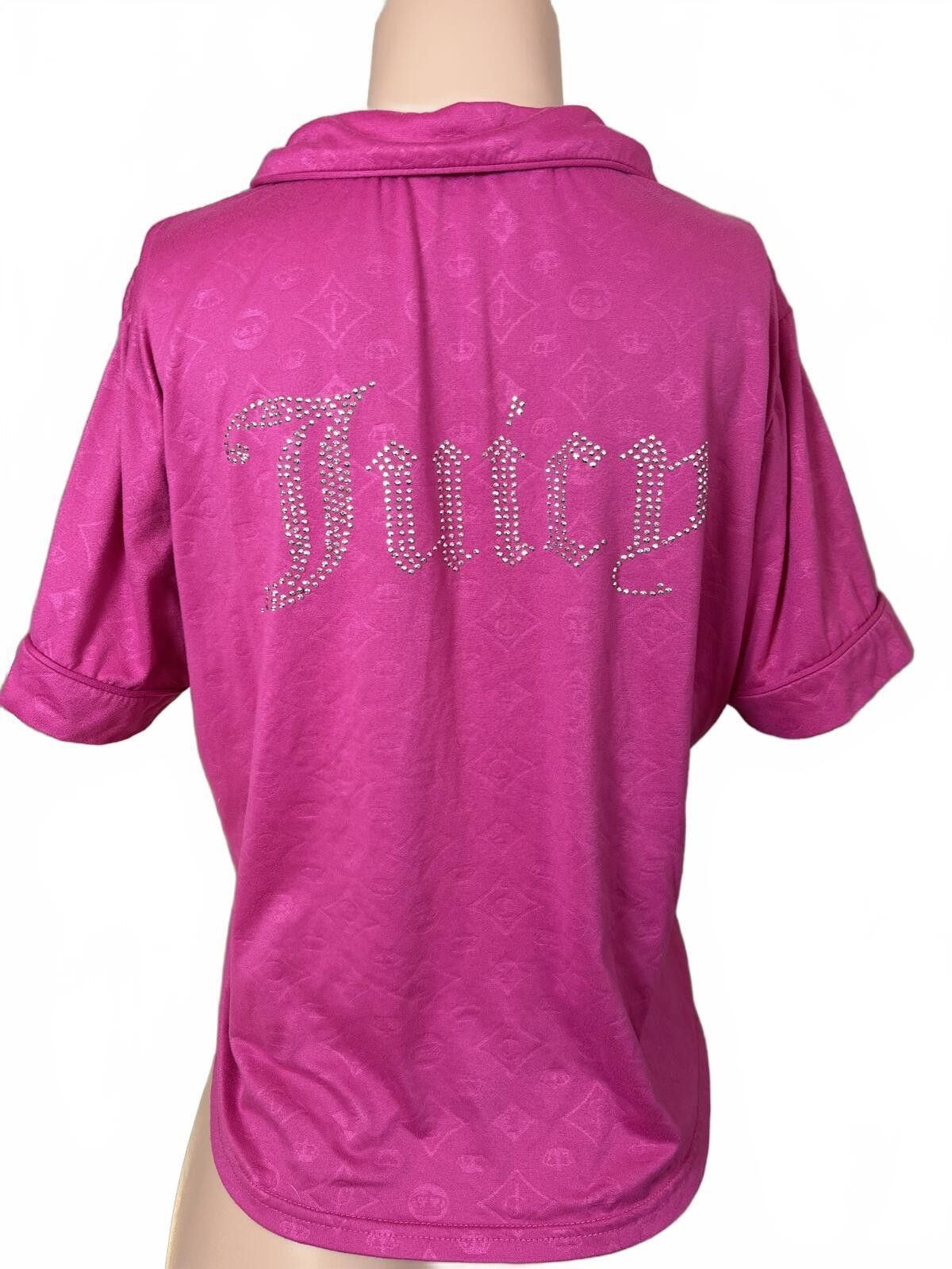 Juicy Couture Jeans Juicy Couture Pink Short Sleeve Button-Up Shirt. Large. Size L / US 10 / IT 46 - 5 Thumbnail