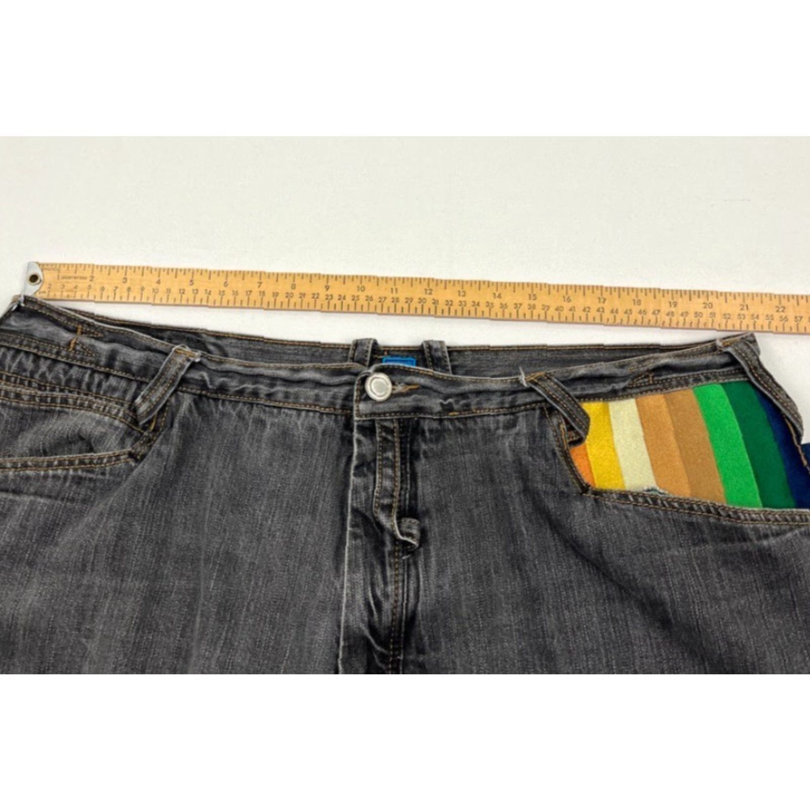 Coogi VINTAGE COOGI Jeans 42x32 Gray Denim Wide Leg Baggy Hip Hop Embroidered 90s Mens Size US 42 / EU 58 - 5 Thumbnail