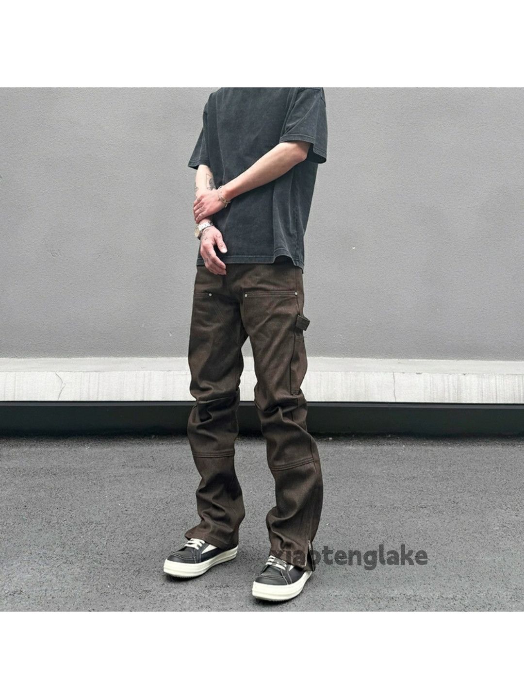 Designer × Jean × Vintage utility skate hiphop carpenter zipper bootcut jeans Size US 36 / EU 52 - 10 Thumbnail