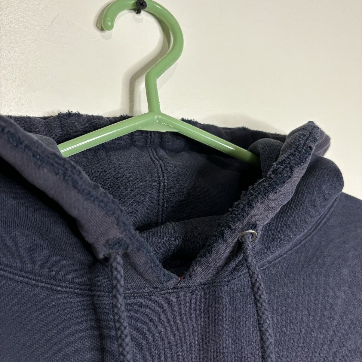 Burton × Vintage Vintage 90s Burton Sunfaded Navy Graphic Hoodie Size US XL / EU 56 / 4 - 6 Thumbnail
