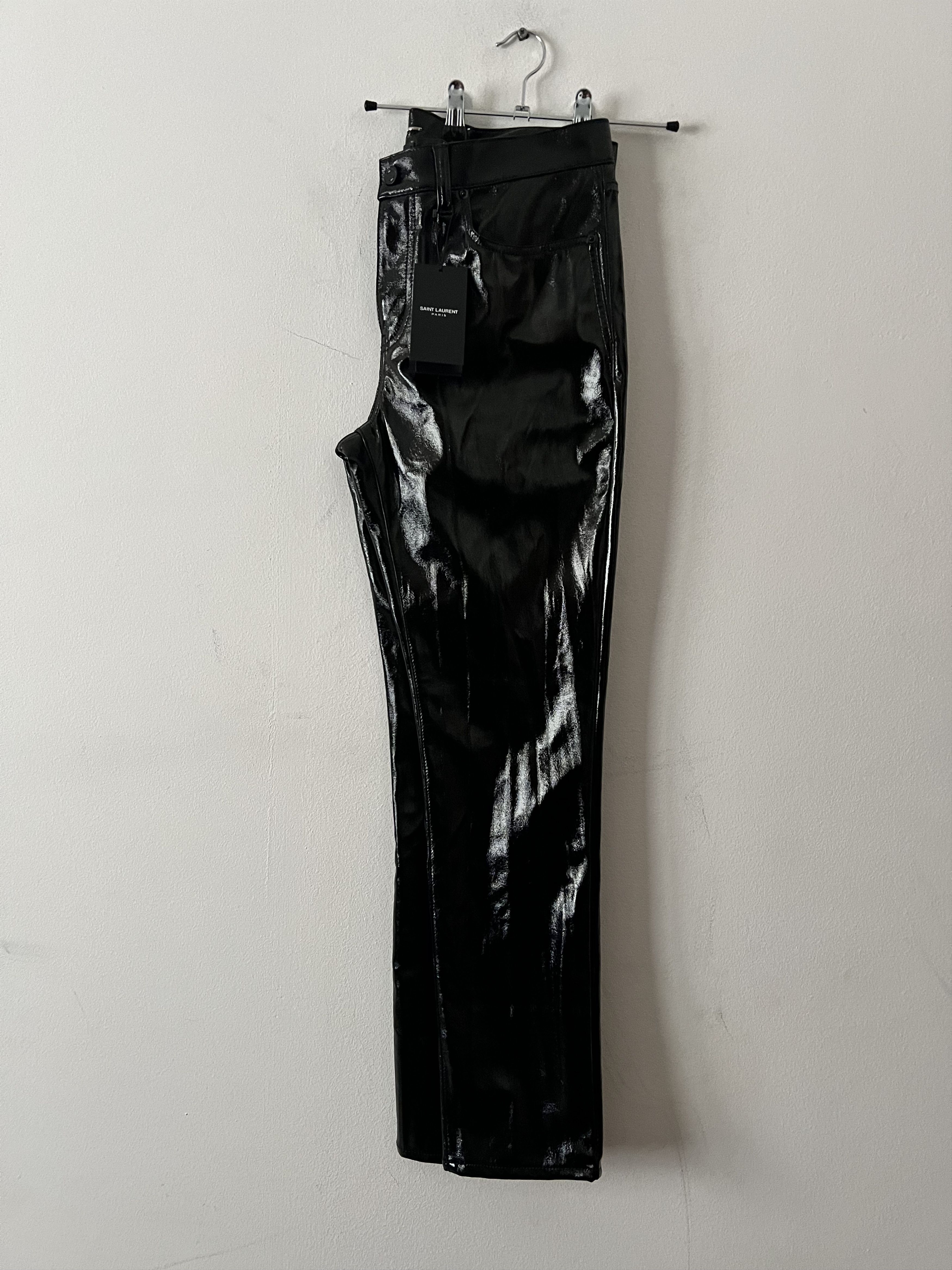 Saint Laurent Paris BNWT Slim Pants With Shiny Effect Size US 30 / EU 46 - 9 Thumbnail