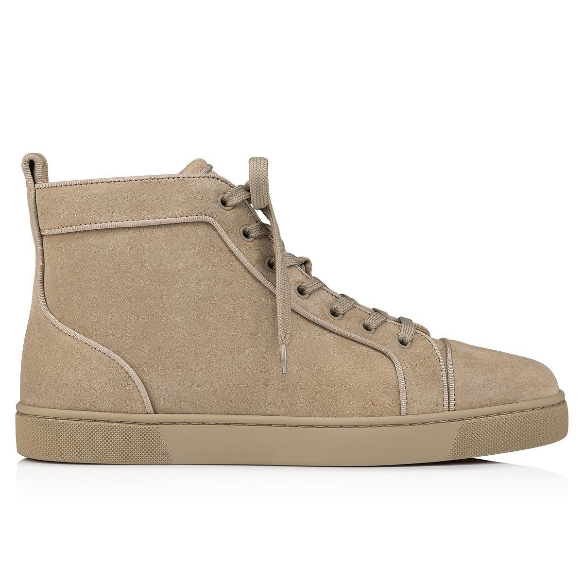 Christian Louboutin o1s1wg110125 Hi-Top Sneakers in Beige Size US 7 / EU 40 - 2 Thumbnail